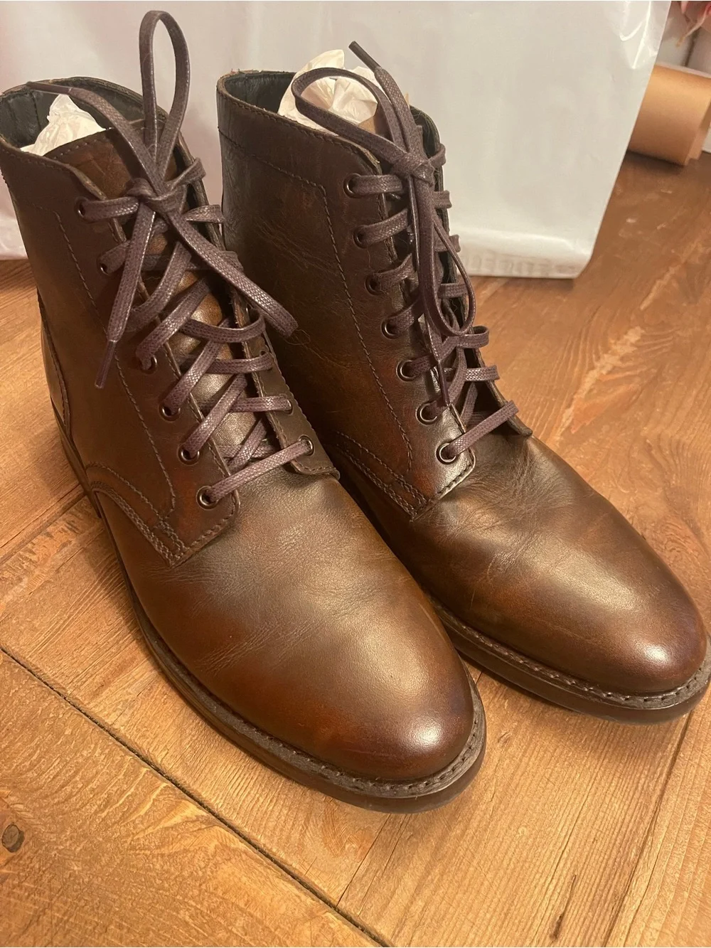 Thursday Boot Co President Black Coffee Boots Mens Size 9.5 Worn Once No Box